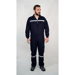 Reflektörlü Cepli Tulum