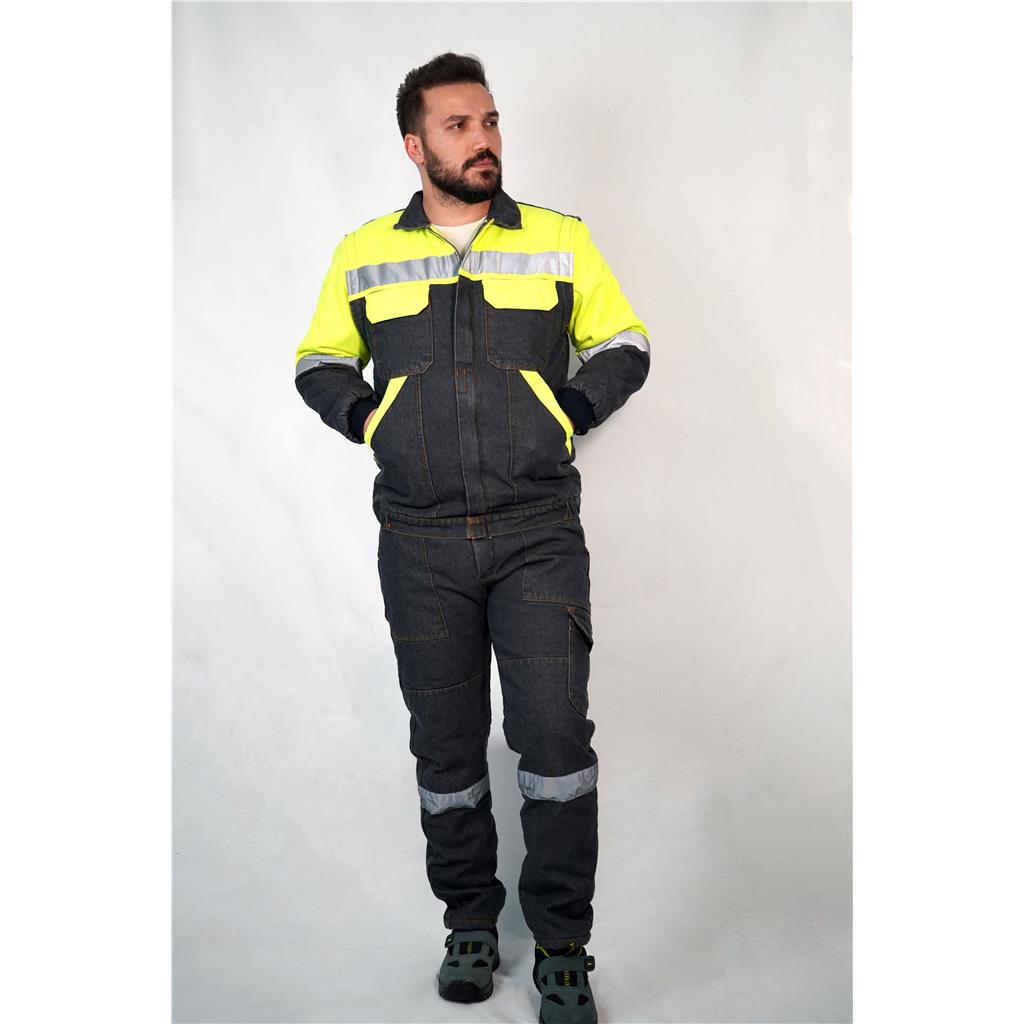 Kışlık Mont Takım Gabardin"